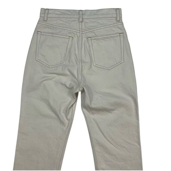 Reformation Cynthia High Rise Straight Jeans Bone New with tags! - Picture 10 of 16